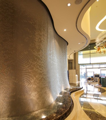 009 CASCADA DE MALLA INOXIDABLE